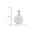 Image of 14K White Gold NHL Winnipeg Jets Small Pendant by LogoArt