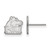 14K White Gold Northern Illinois University X-Small Post Earrings by LogoArt
