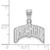 Image of 14K White Gold Ohio State University Large Pendant by LogoArt (4W069OSU)