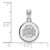 Image of 14K White Gold Ohio State University Small Disc Pendant by LogoArt (4W038OSU) Image of 14K White Gold Ohio State University Small Disc Pendant by LogoArt (4W038OSU)