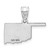 Image of 14K White Gold Oklahoma State Pendant