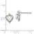 Image of 17mm 14K White Gold Opal and Diamond Stud Earrings XBS468
