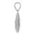 Image of 14K White Gold Open Wire Heart Pendant
