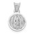 Image of 14K White Gold Our Lady Of Guadalupe Circle Pendant K6335