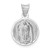 Image of 14K White Gold Our Lady Of Guadalupe Circle Pendant K6336