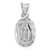 Image of 14K White Gold Our Lady Of Guadalupe Oval Pendant K6337