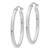 Image of 30mm 14K White Gold Oval Hoop Earrings TM492