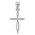 Image of 14K White Gold Passion Cross Pendant REL117