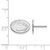 Image of 14K White Gold Penn State University X-Small Post Earrings by LogoArt