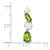 Image of 14K White Gold Peridot & Opal Chain Slide Pendant