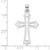 Image of 14K White Gold Polished & Cut-Out Cross Pendant K8482W