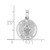 Image of 14K White Gold Polished & Satin Hollow St Jude Thaddeus Medal Pendant