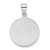 Image of 14K White Gold Polished & Satin Hollow St Michael Medal Pendant XR1945