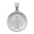 Image of 14K White Gold Polished & Satin Miraculous Medal Pendant XR1271