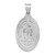 Image of 14K White Gold Polished & Satin Miraculous Medal Pendant XR1278