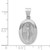 Image of 14K White Gold Polished & Satin Miraculous Medal Pendant XR1399