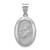 Image of 14K White Gold Polished & Satin St. Anthony Medal Pendant XR1290