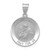 Image of 14K White Gold Polished & Satin St. Anthony Medal Pendant XR1294