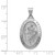 Image of 14K White Gold Polished & Satin St. Christopher Medal Pendant XR1307