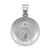 Image of 14K White Gold Polished & Satin St. Florian Medal Pendant