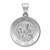 Image of 14K White Gold Polished & Satin St. Matthew Pendant