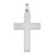 Image of 14K White Gold Polished & Satin w/ Dots Cross Pendant