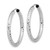 Image of 30mm 14K White Gold Polished & Shiny-Cut Endless Hoop Earrings TF1006W