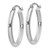 Image of 13mm 14K White Gold Polished 2.75mm Oval Tube Hoop Earrings TF112