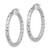 Image of 31.5mm 14K White Gold Polished 3mm Twisted Hoop Earrings TF1146W