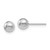 Image of 5mm 14K White Gold Polished 5mm Ball Stud Post Earrings 279879