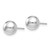 Image of 7mm 14K White Gold Polished 7mm Ball Stud Post Earrings 281428