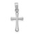 Image of 14K White Gold Polished Beveled Cross w/ Round Tips Pendant K8539W