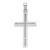 Image of 14K White Gold Polished Cross Pendant D1544W