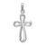 Image of 14K White Gold Polished Cross Pendant D1621W