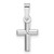 Image of 14K White Gold Polished Cross Pendant XR1551