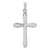 Image of 14K White Gold Polished Cross Pendant XR1571