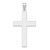 Image of 14K White Gold Polished Cross Pendant XWR15