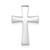 Image of 14K White Gold Polished Cross Slide Pendant