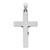 Image of 14K White Gold Polished Crucifix Pendant K6299 Image of 14K White Gold Polished Crucifix Pendant K6299
