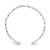 Image of 14K White Gold Polished Cut Out Hearts Toe Ring