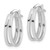 Image of 19.4mm 14K White Gold Polished Double Hoop Earrings