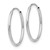 Image of 20mm 14K White Gold Polished Endless Tube Hoop Earrings TF790
