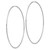 Image of 68.3mm 14K White Gold Polished Endless Tube Hoop Earrings TF799