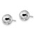Image of 8mm 14K White Gold Polished Faceted Stud Post Earrings