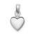 Image of 14K White Gold Polished Heart Pendant