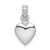 Image of 14K White Gold Polished Heart Pendant