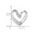 Image of 14K White Gold Polished Heart Slide Pendant K3977W