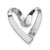 Image of 14K White Gold Polished Heart Slide Pendant K3977W