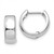 Image of 12mm 14K White Gold Polished Hinged Hoop Earrings TL564