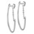 Image of 41.5mm 14K White Gold Polished Hoop Earrings LE1957